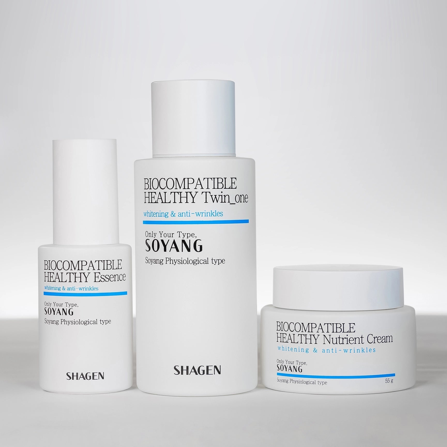 Shagen Soyang (BLUE) Energy Type 3-Step Set - Fourfold Effect - Total 240ml