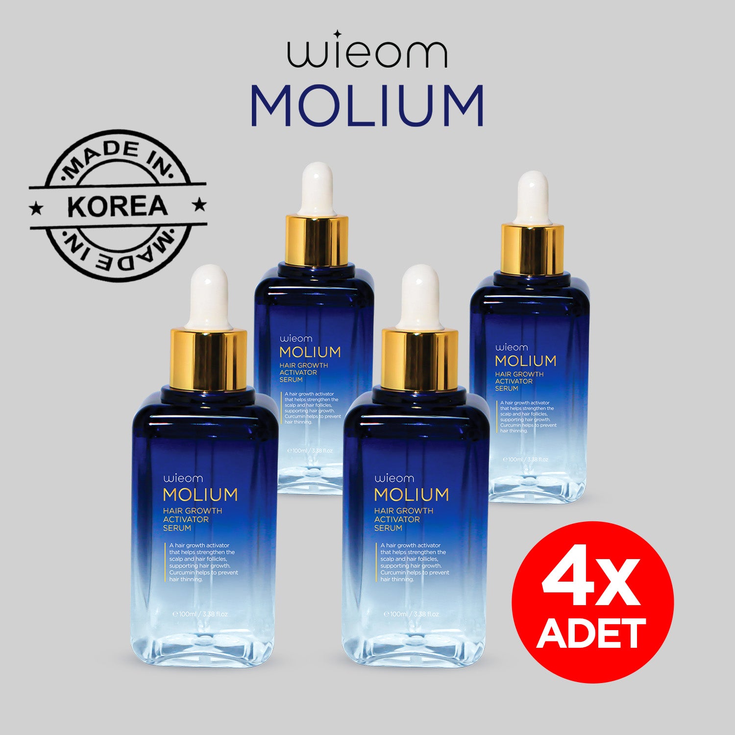 Wieom MOLIUM Hair Activator (100ml - Men/Women)