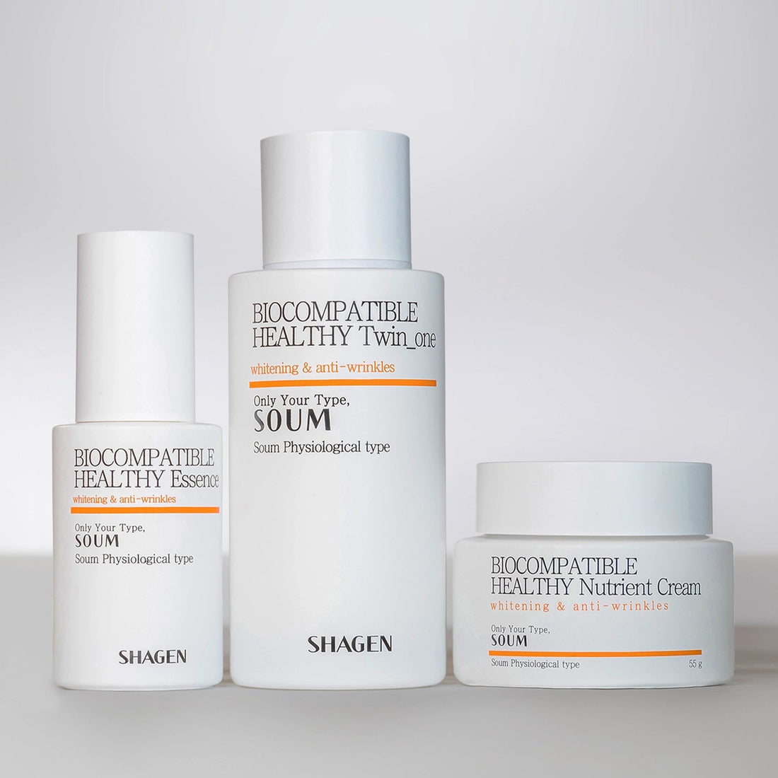 Shagen Soum (ORANGE) Energy Type 3-Step Set - Fourfold Effect - Total 240ml
