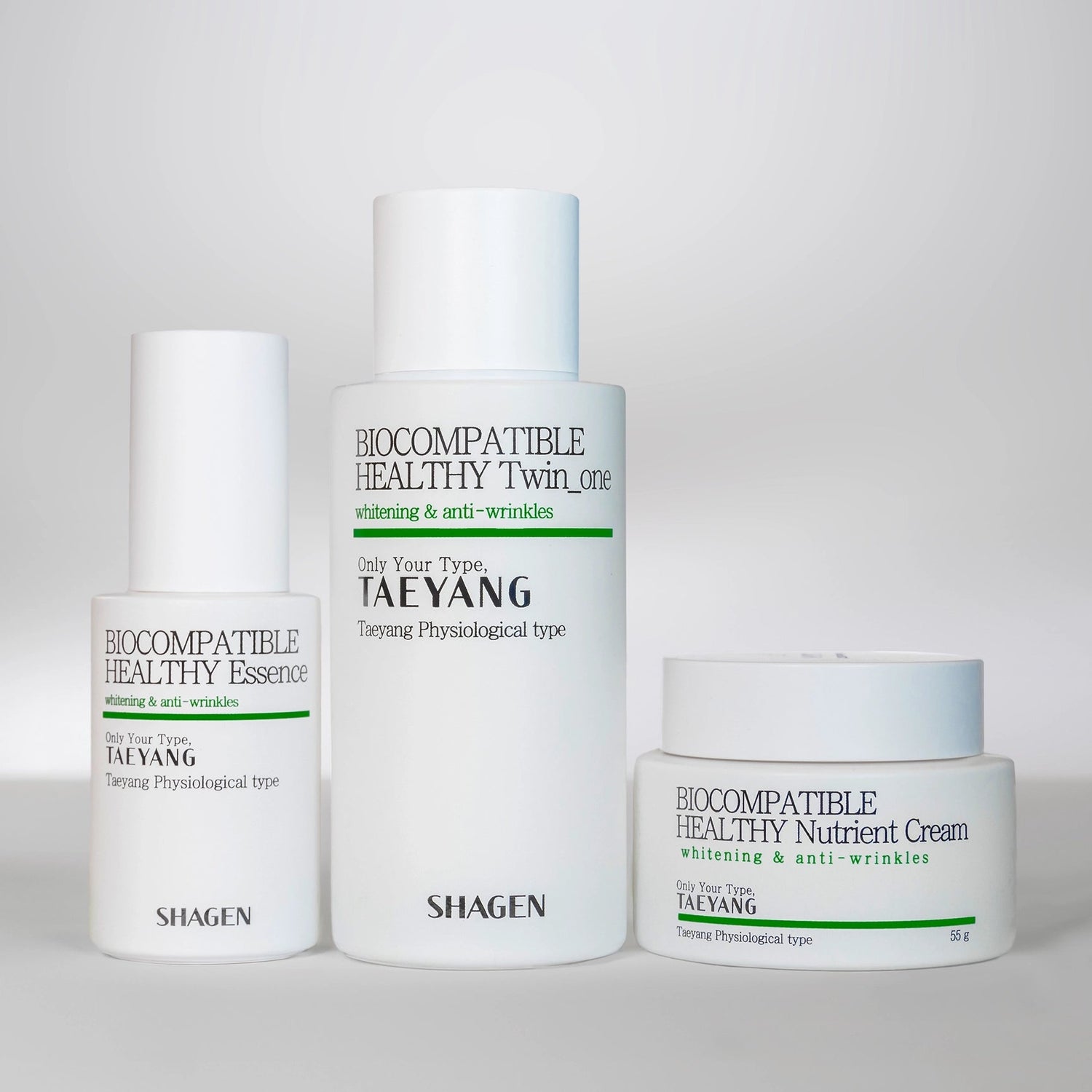 Shagen Taeyang (GREEN) Energy Type 3-Step Set - Fourfold Effect - Total 240ml