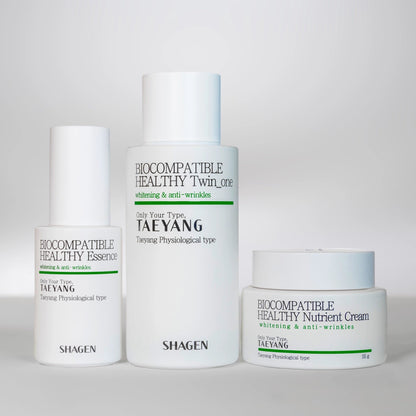 Shagen Taeyang (GREEN) Energy Type 3-Step Set - Fourfold Effect - Total 240ml