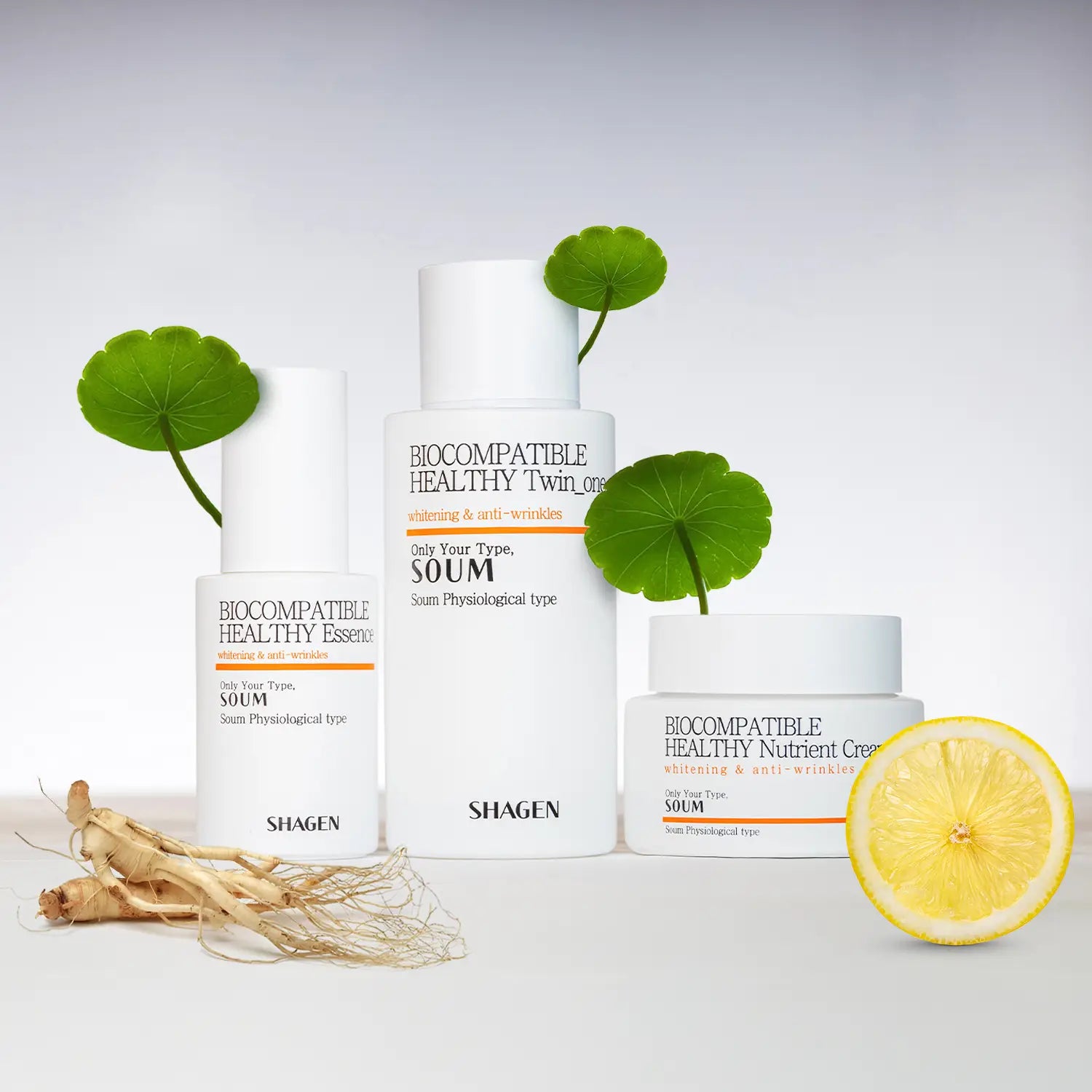 Shagen Soum (ORANGE) Energy Type 3-Step Set - Fourfold Effect - Total 240ml