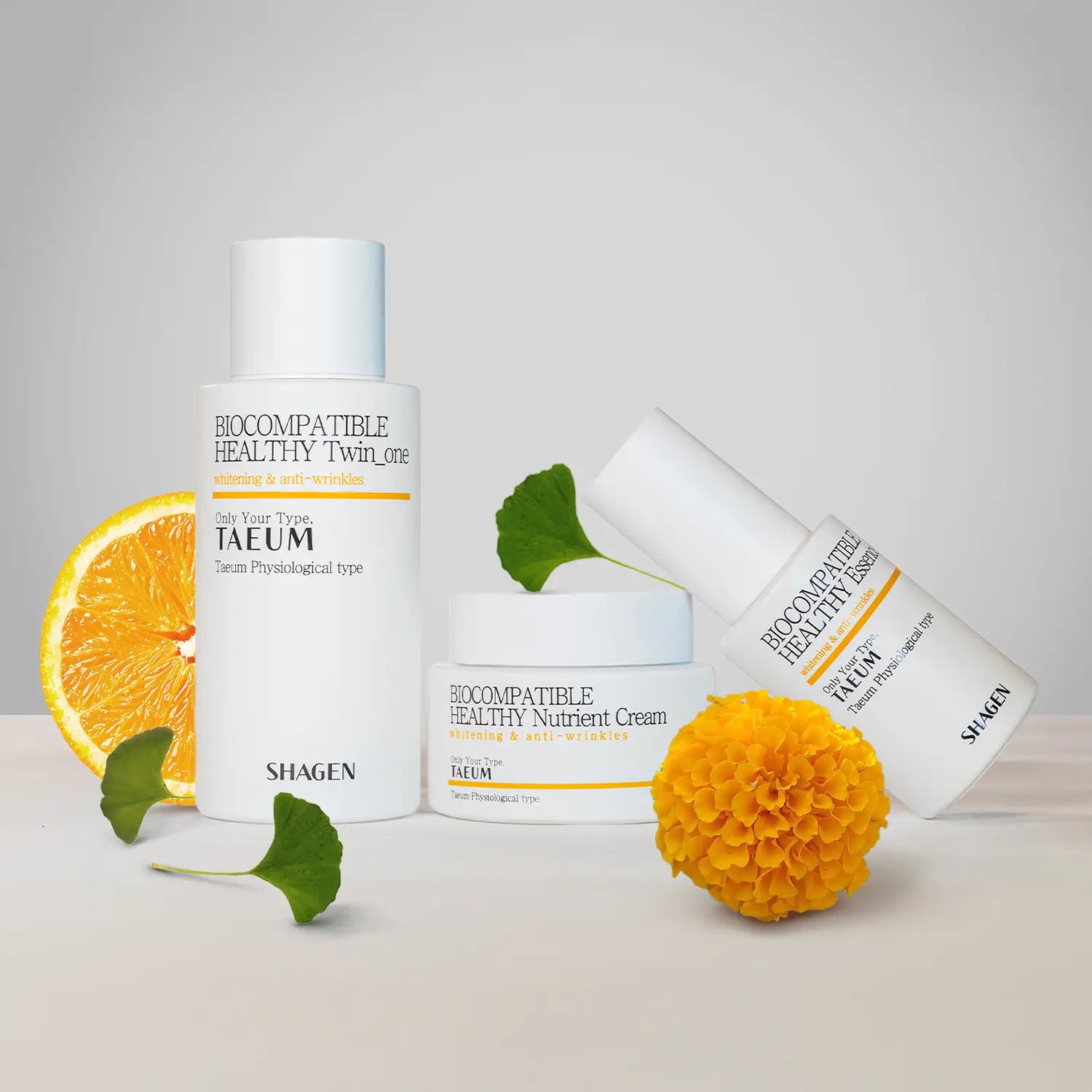 Shagen Taeum (YELLOW) Energy Type 3-Step Set - Fourfold Effect - Total 240ml